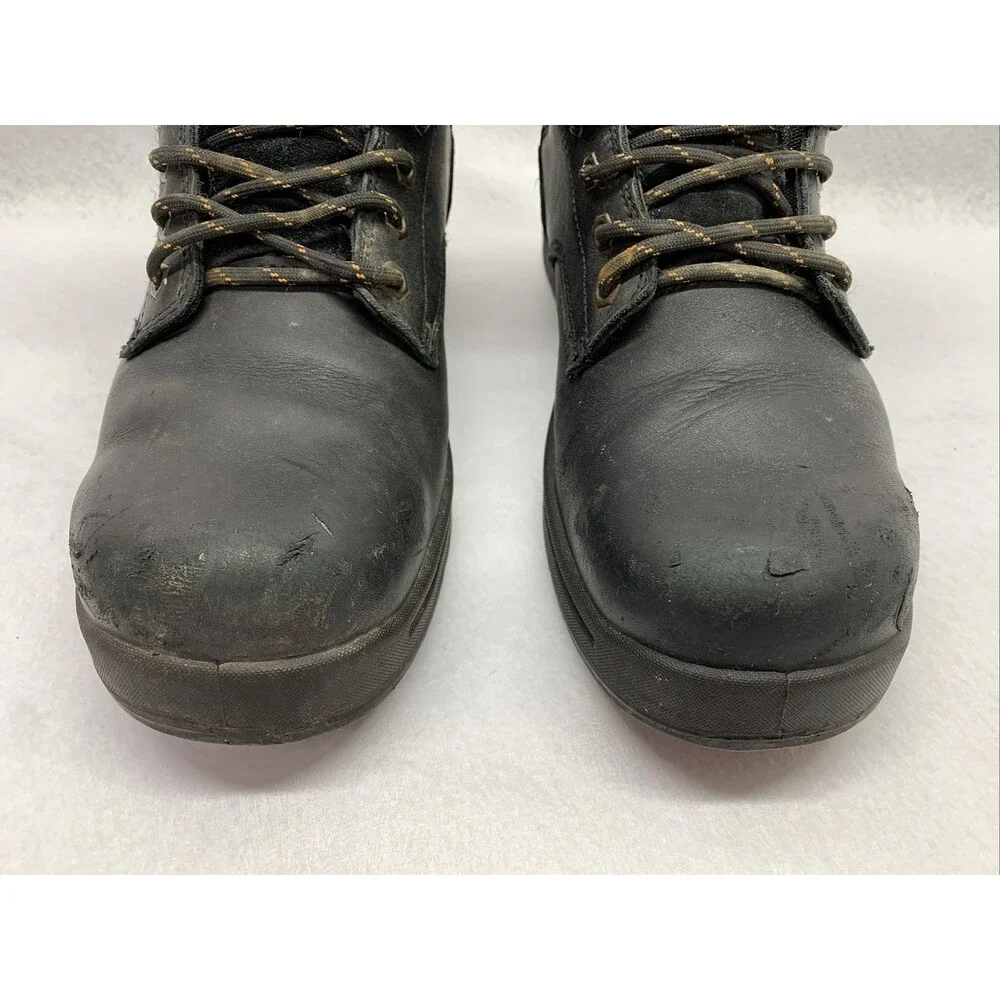 Thorogood Steel Toe Work Boots 804-6135 Men's 11.5 M Black Well Loved